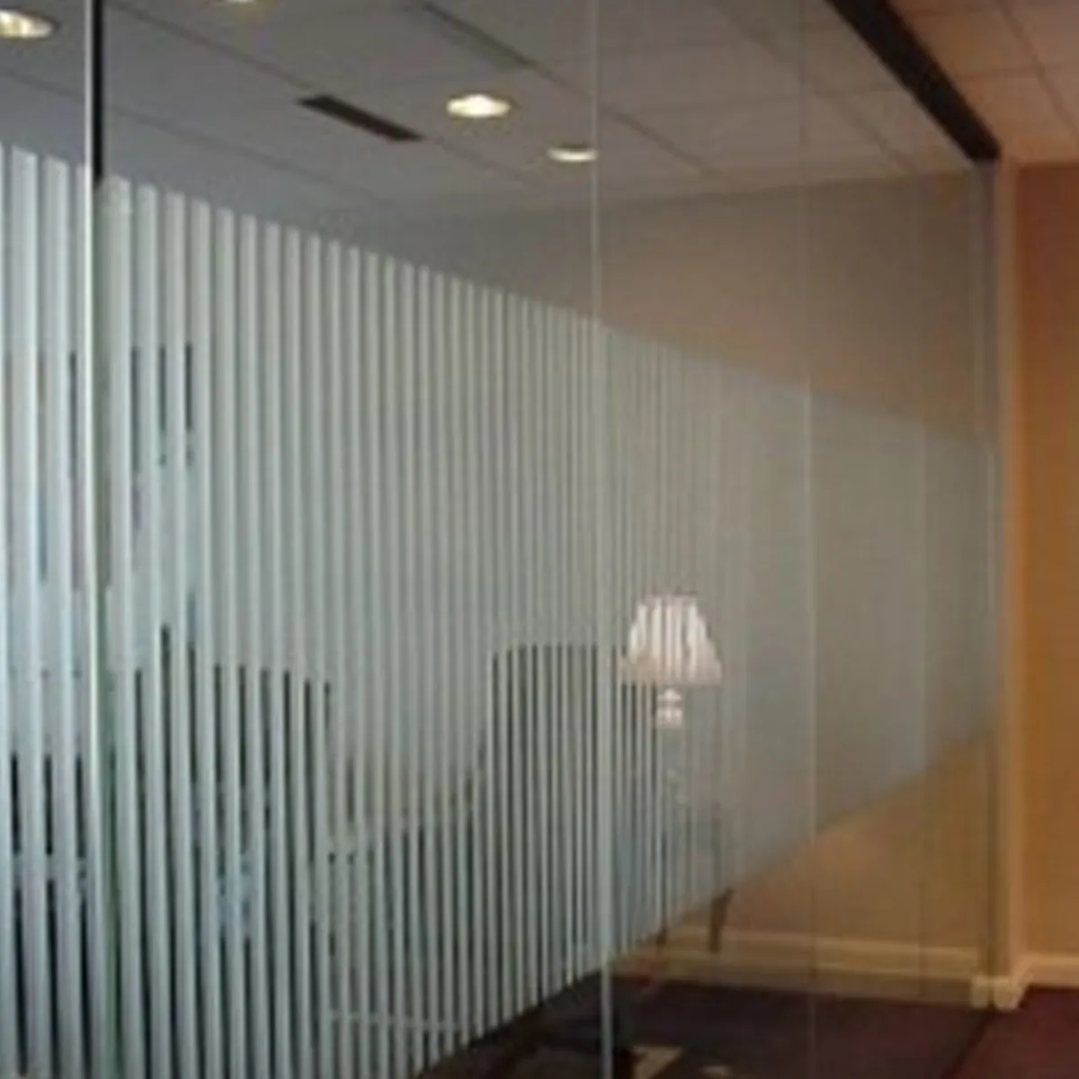 School and nursery glass with frosted film