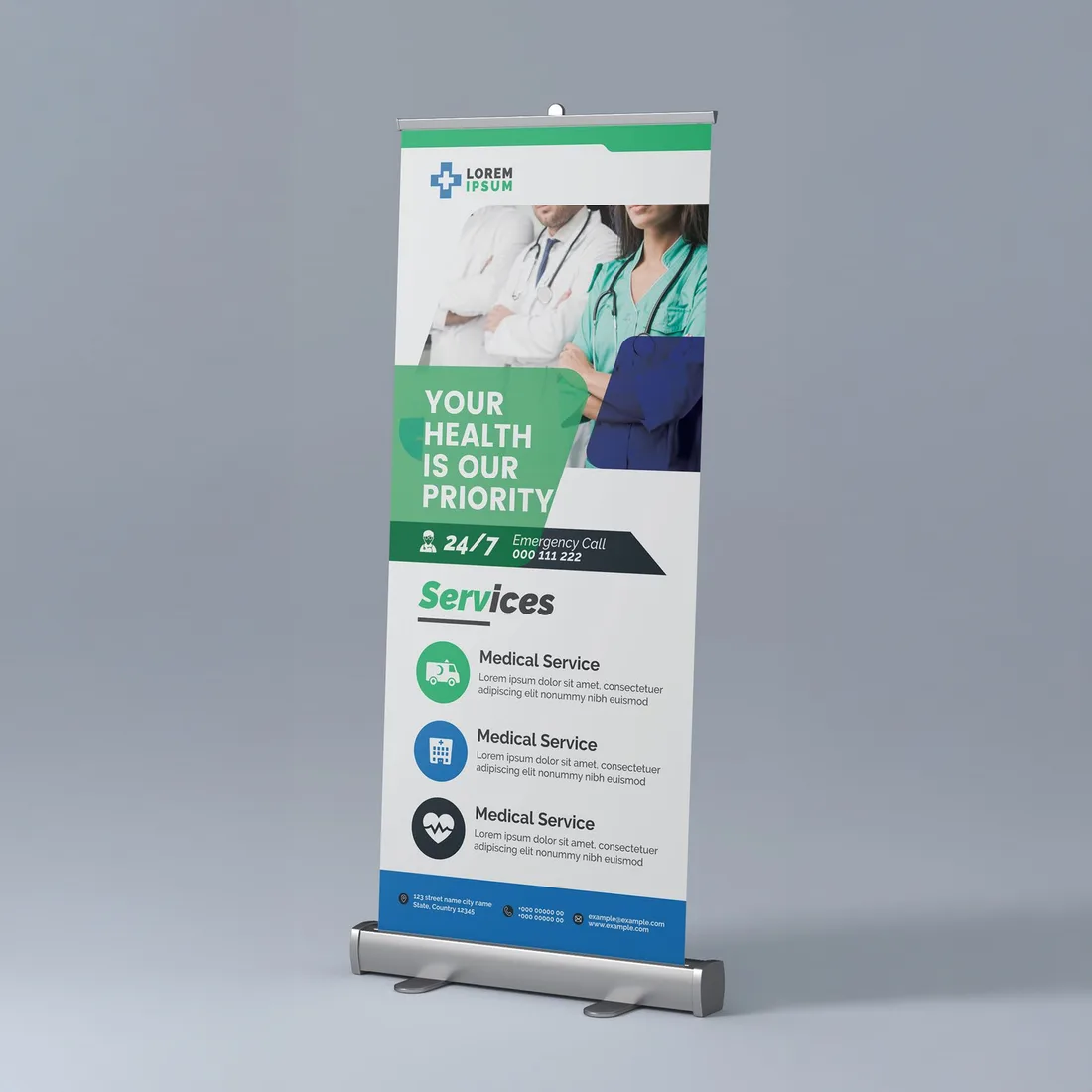 Roll-Up Stand (Economic) view 2